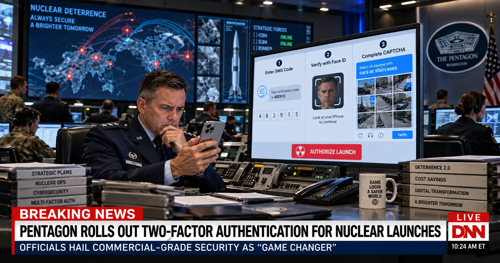 Pentagon Announces Two-Factor Authentication for Nuclear Launches in Major Cybersecurity Breakthrough