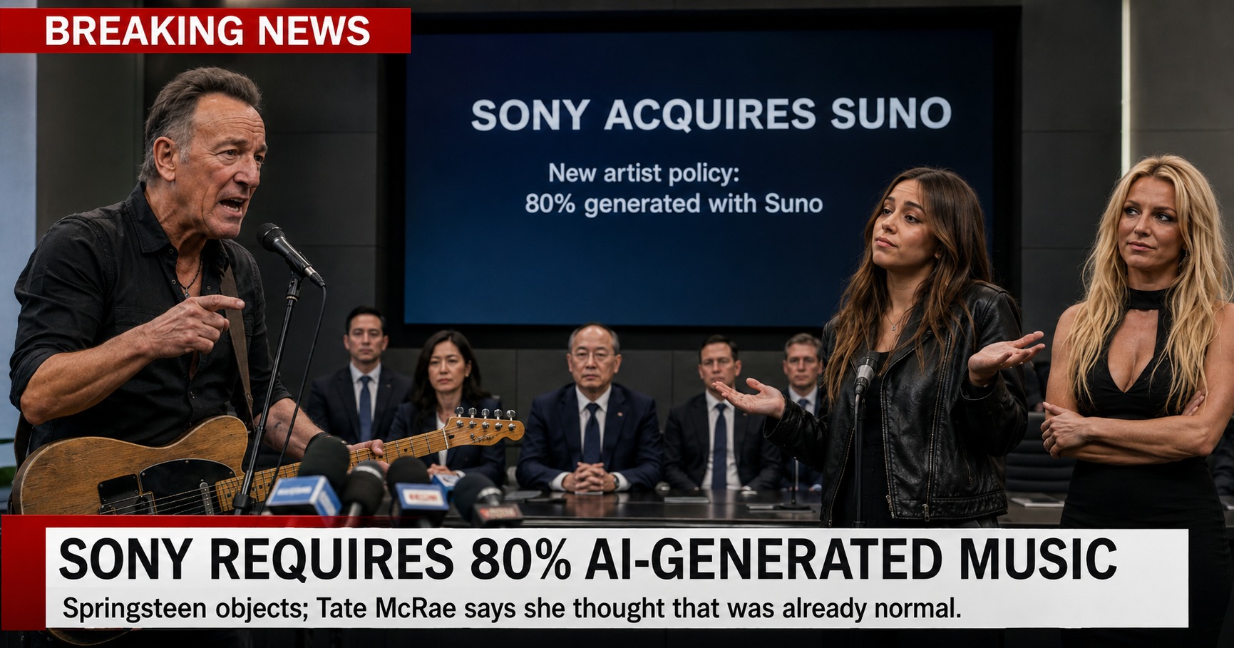 Sony Acquires Suno, Requires Artists to Generate 80% of New Music With AI